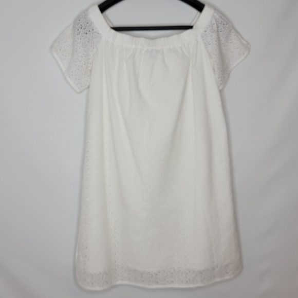 RAG & BONE Eyelet Lace Floral Off Shoulder Dress - Picture 9 of 12